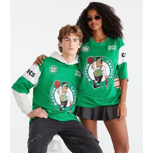 Boston Celtics Mesh Top Medium Fits Large XL Shirt Jersey NBA Basketball Sports - Picture 6 of 7